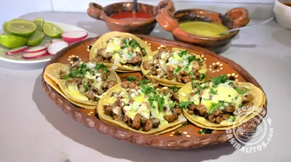 Orden Tacos-chuleta c/tort/maíz y queso