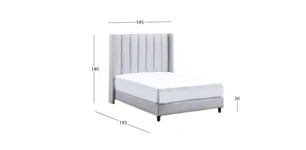 Cama Matrimonial Merea Plata - Imagen 2
